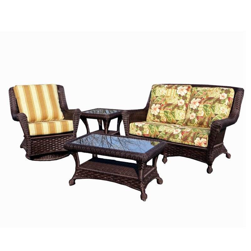 Tahiti Outdoor Ottoman Model 102-T-O from Spice Island Wicker