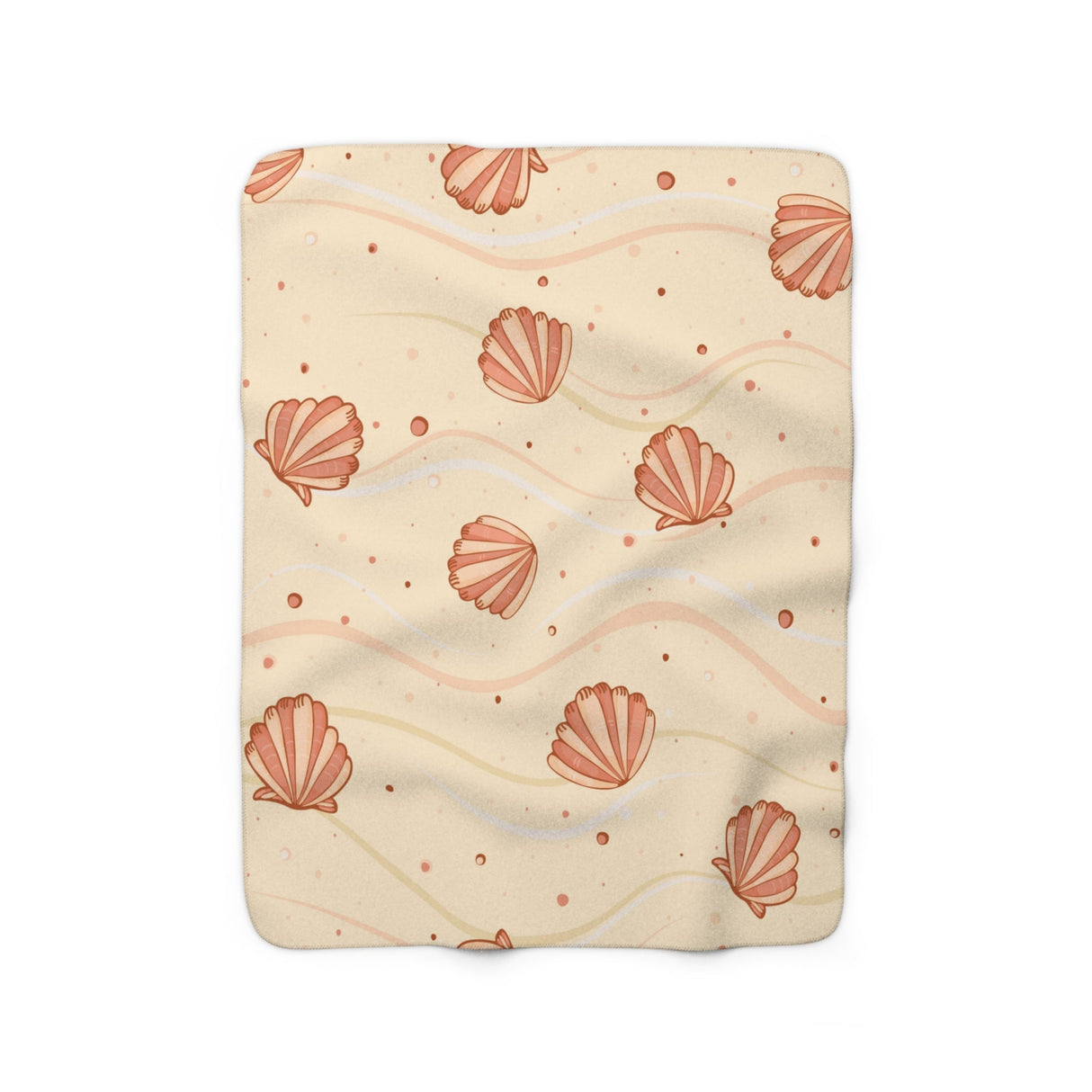 Sand Shell Sherpa Fleece Blanket