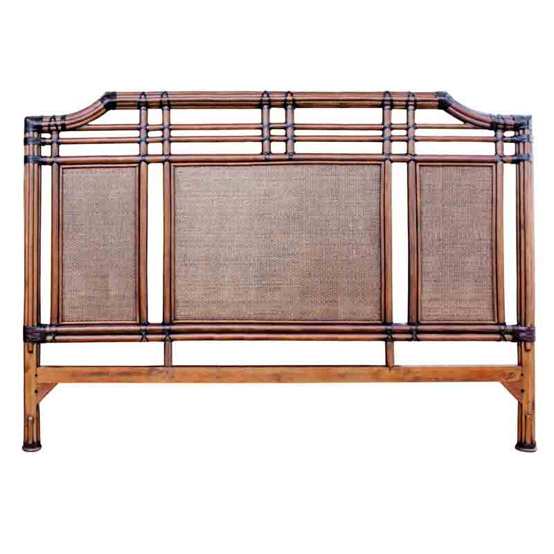 Palm Cove Wicker King Headboard Model 1102-5647-ATQ from Hospitality Rattan