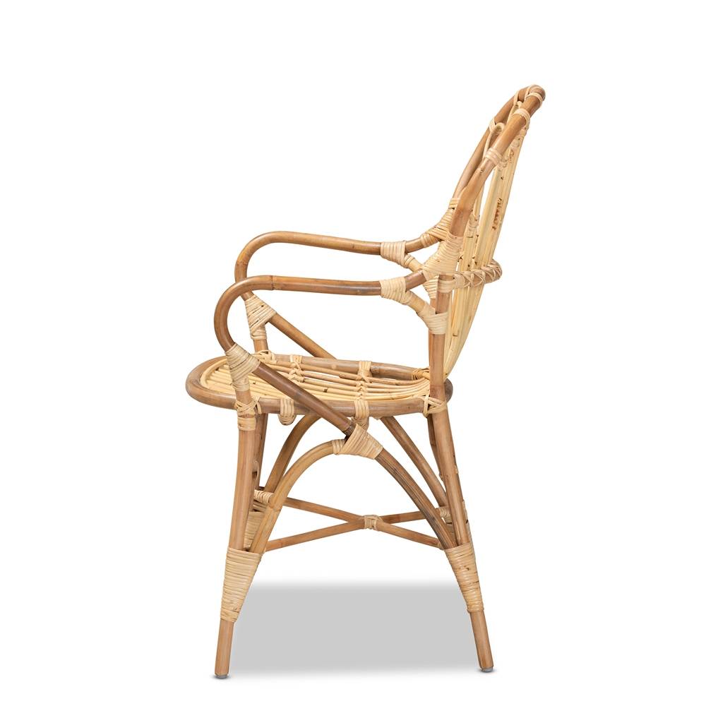 Sheraton Modern and Contemporary Natural Finished Rattan Dining Chair