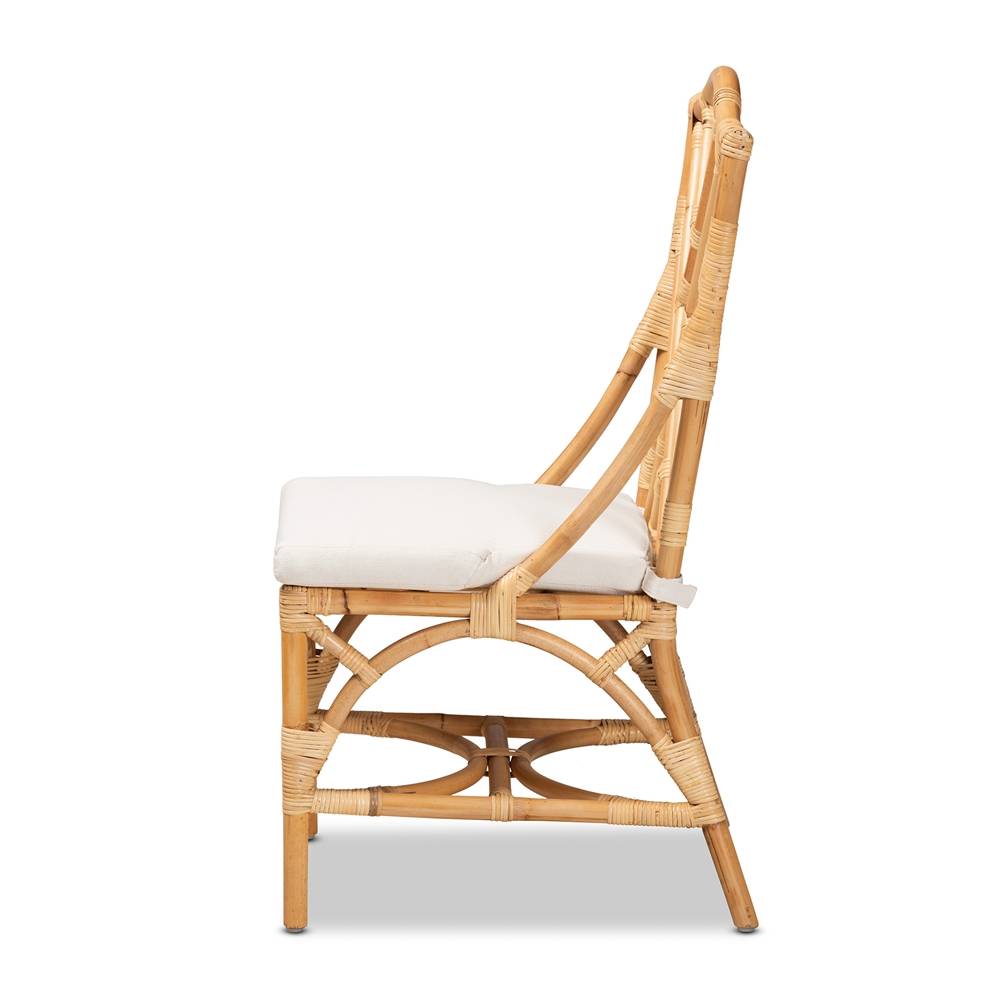 Sonia Modern and Contemporary Natural Finished Rattan Dining Chair