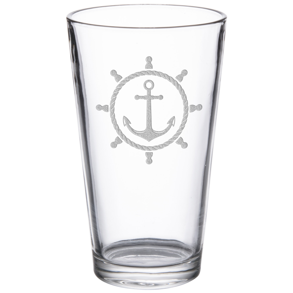 Anchor 16 oz. Etched Beverage Glass Sets