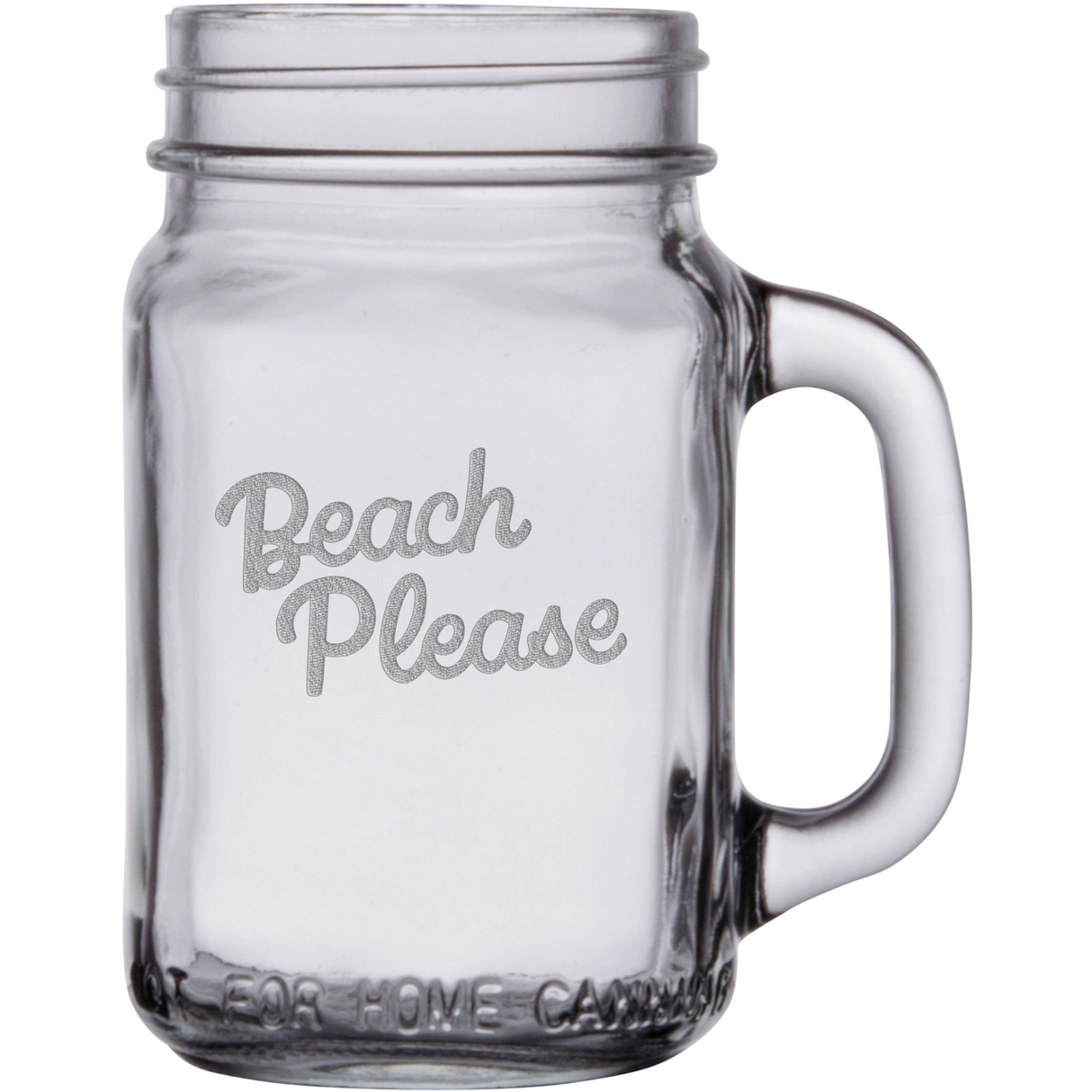 Beach Please 16 oz. Mason Jar Glass Sets