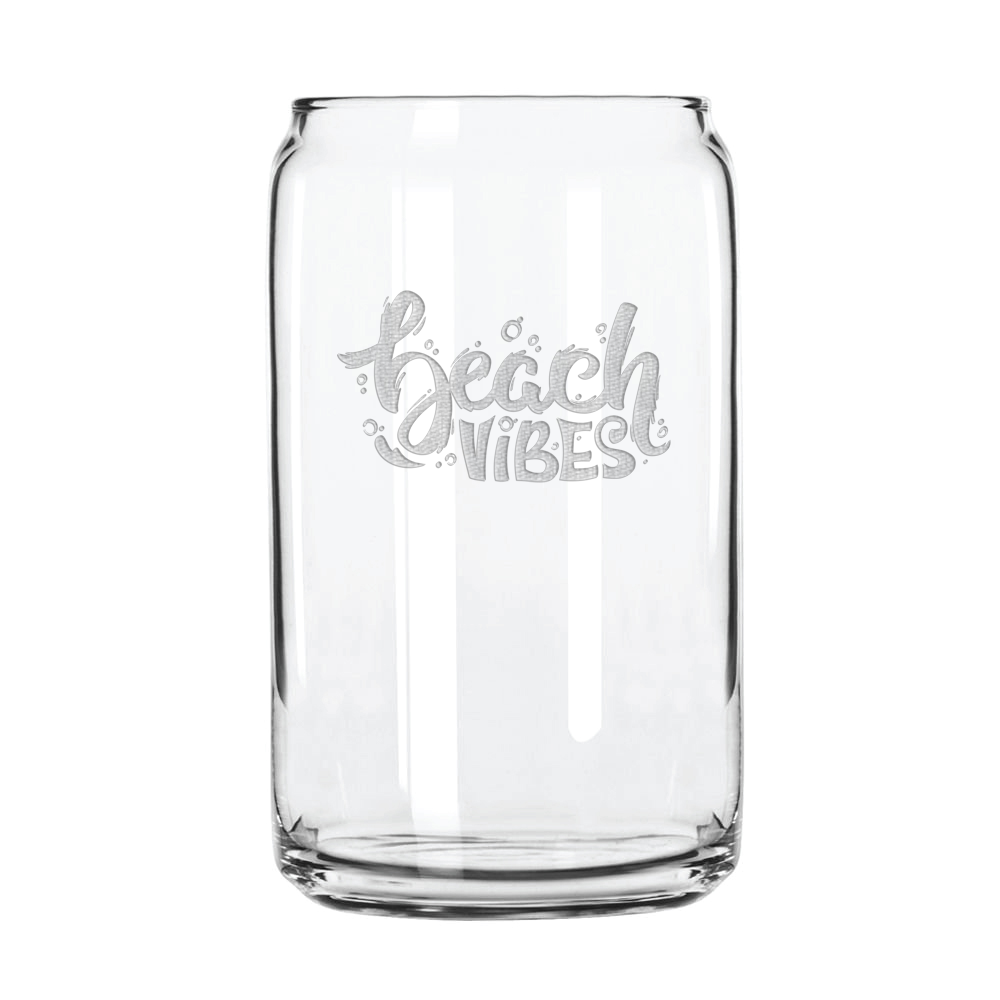 Beach Vibes 16 oz. Can Glass Sets