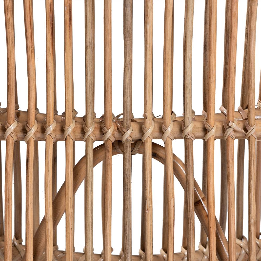 Genera Modern Wicker Fair Natural Rattan Lounge Chair