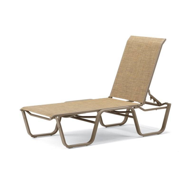 Aruba Outdoor Sling Four-Position Lay-flat Stacking Armless Chaise by Telescope Casual Model 2045-5780