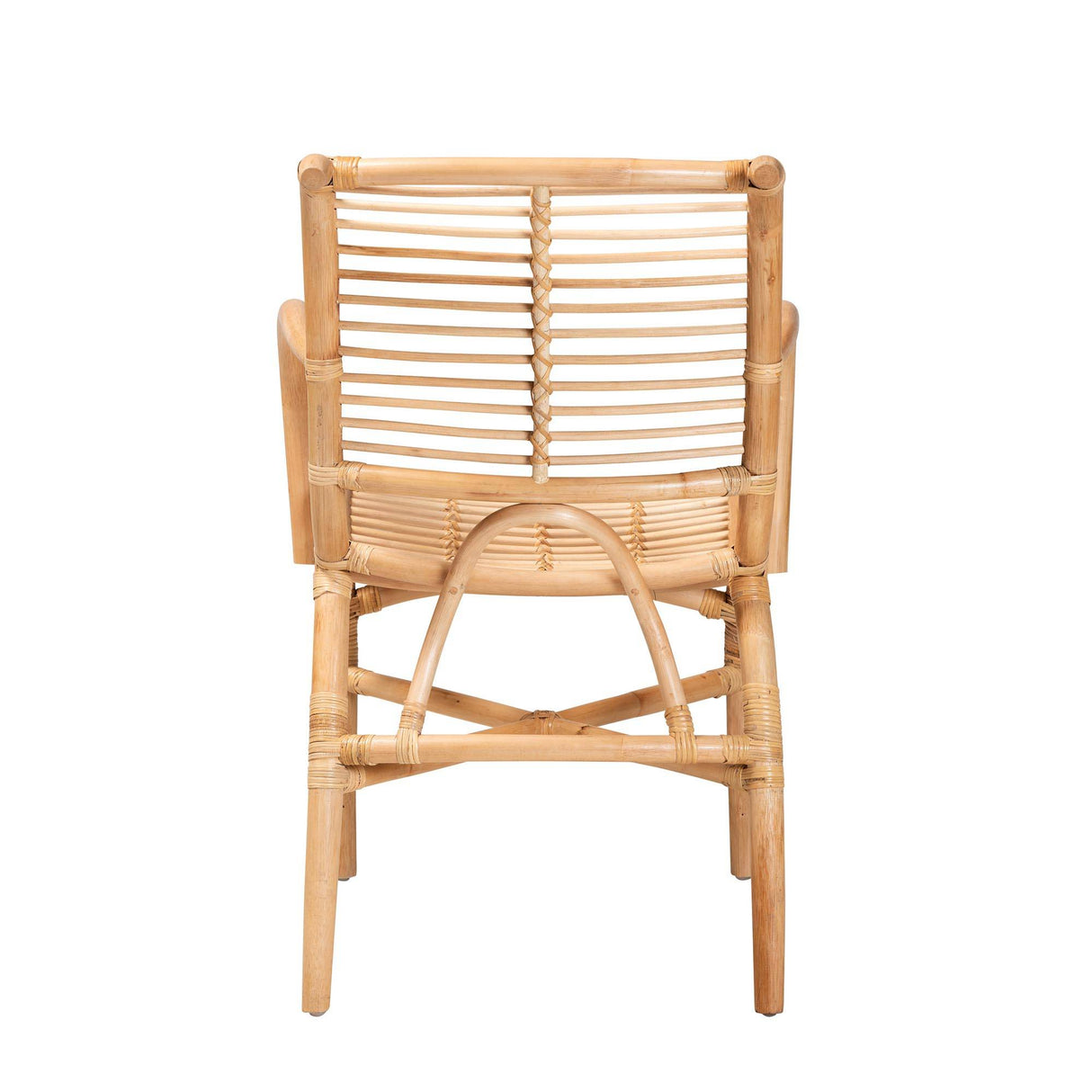 Seminyak Modern Wicker Fair Natural Rattan Lounge Chair