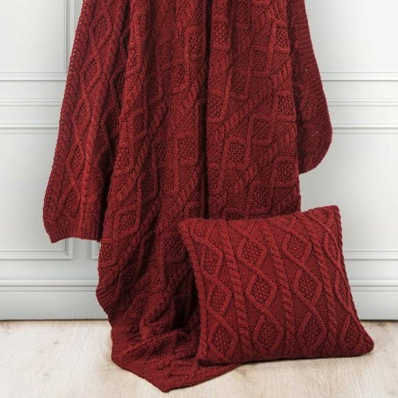 Diamond Knit Throw Blanket