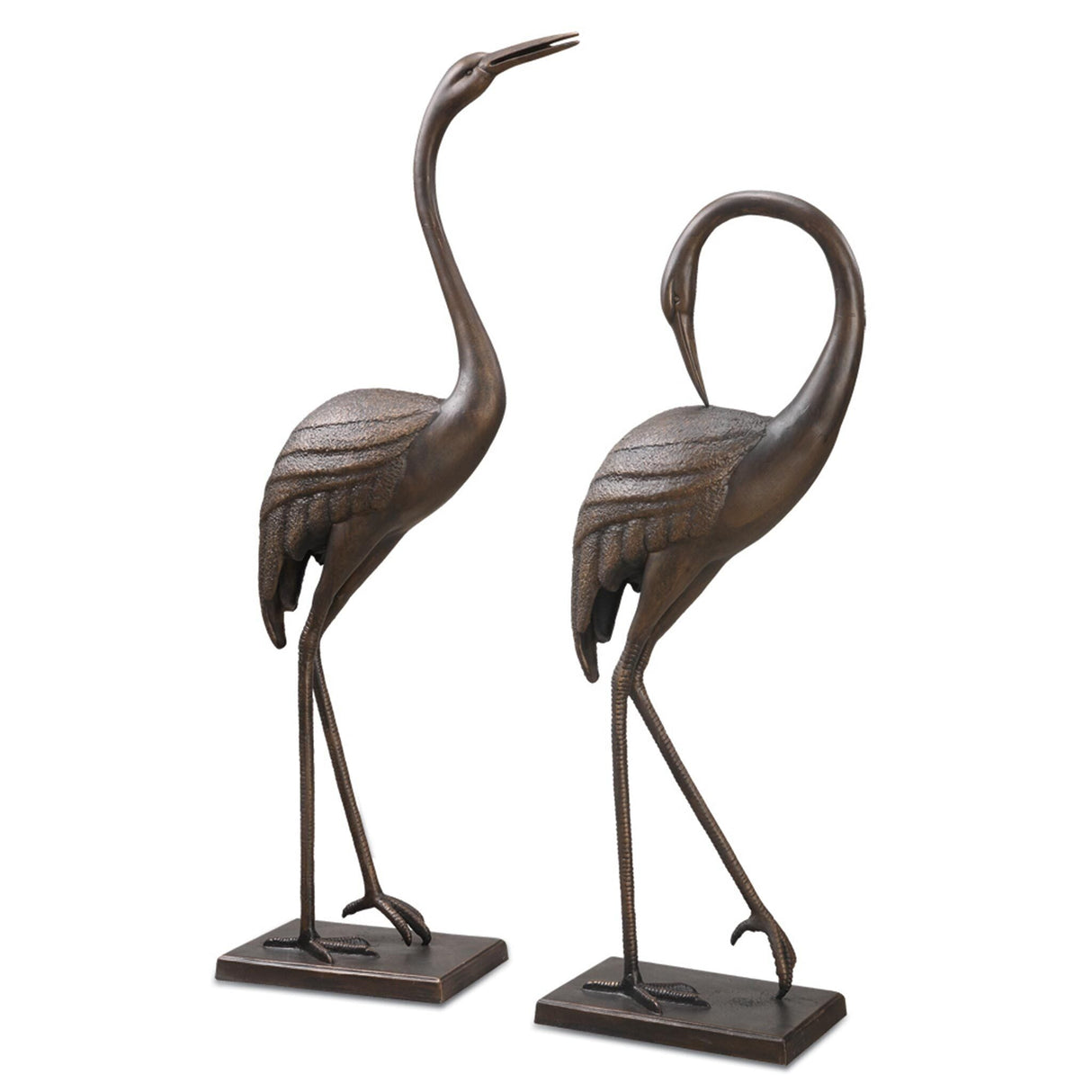 Elegant Crane Garden Sculpture