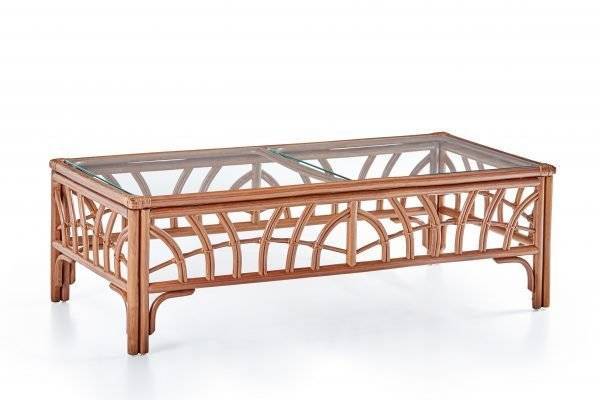 New Kauai Rattan 3 Pc Living Room Table Set with 1 Coffee Table and 2 End Tables