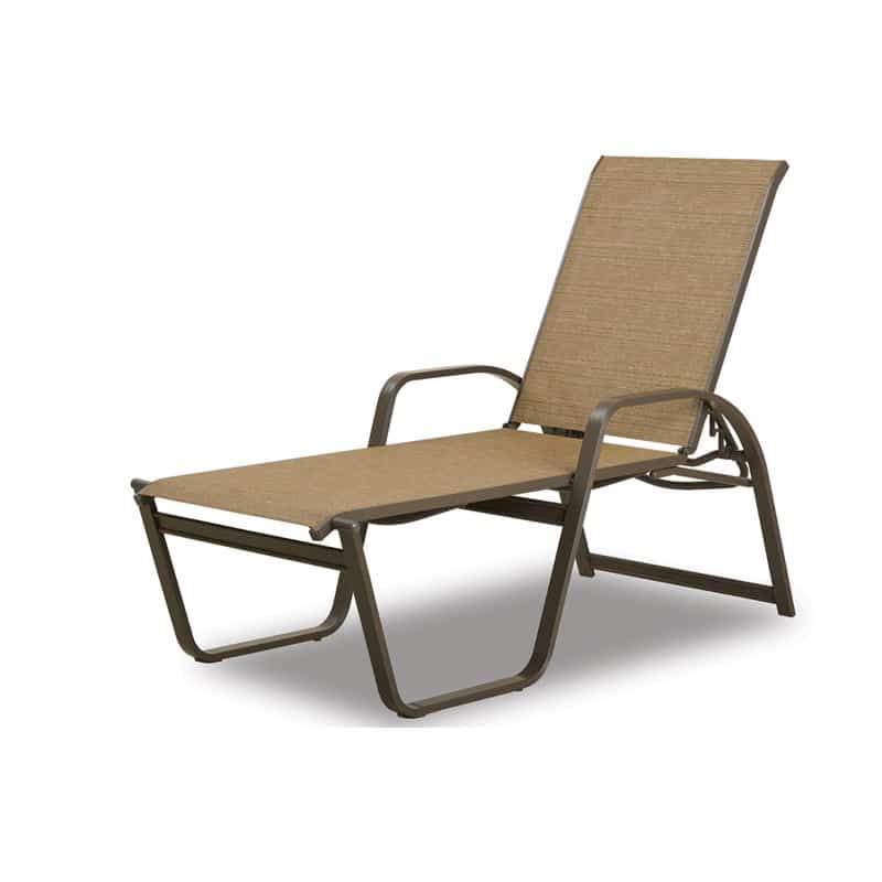 Aruba Outdoor Sling Four-Position High Bed Lay-flat Stacking Chaise by Telescope Casual Model 1840-5790