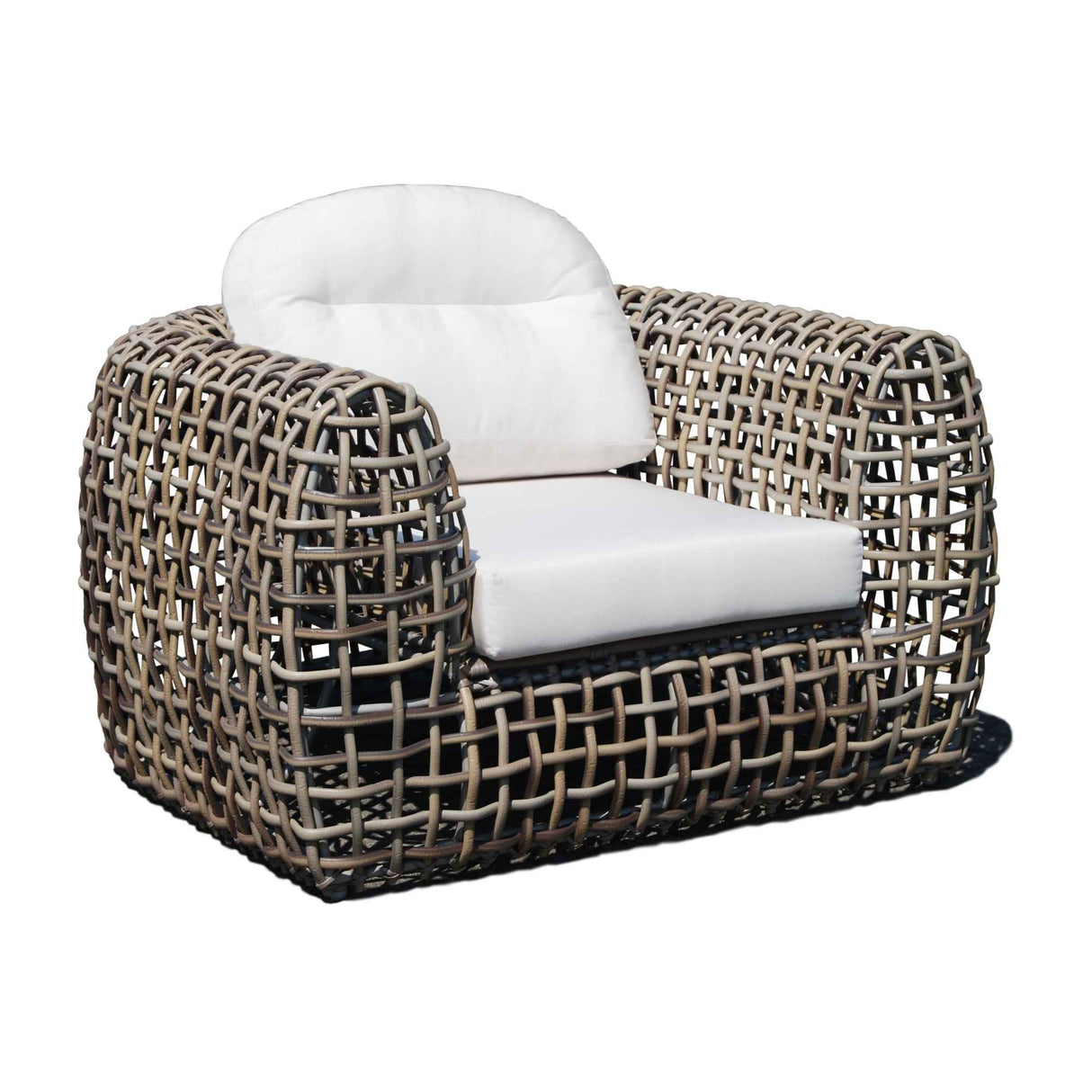 Dynasty Outdoor Armchair with Sunbrella Cushion Model 22381-KMNP-CUSH by Skyline Design