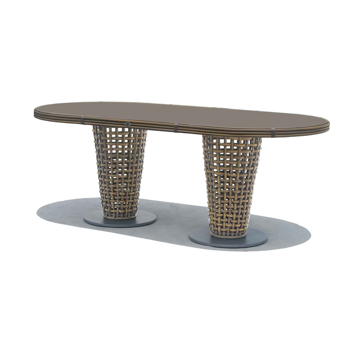 Dynasty Outdoor 7-Piece Dining Set with Sunbrella Cushion Model 22460-KMNP-7PC-CUSH by Skyline Design