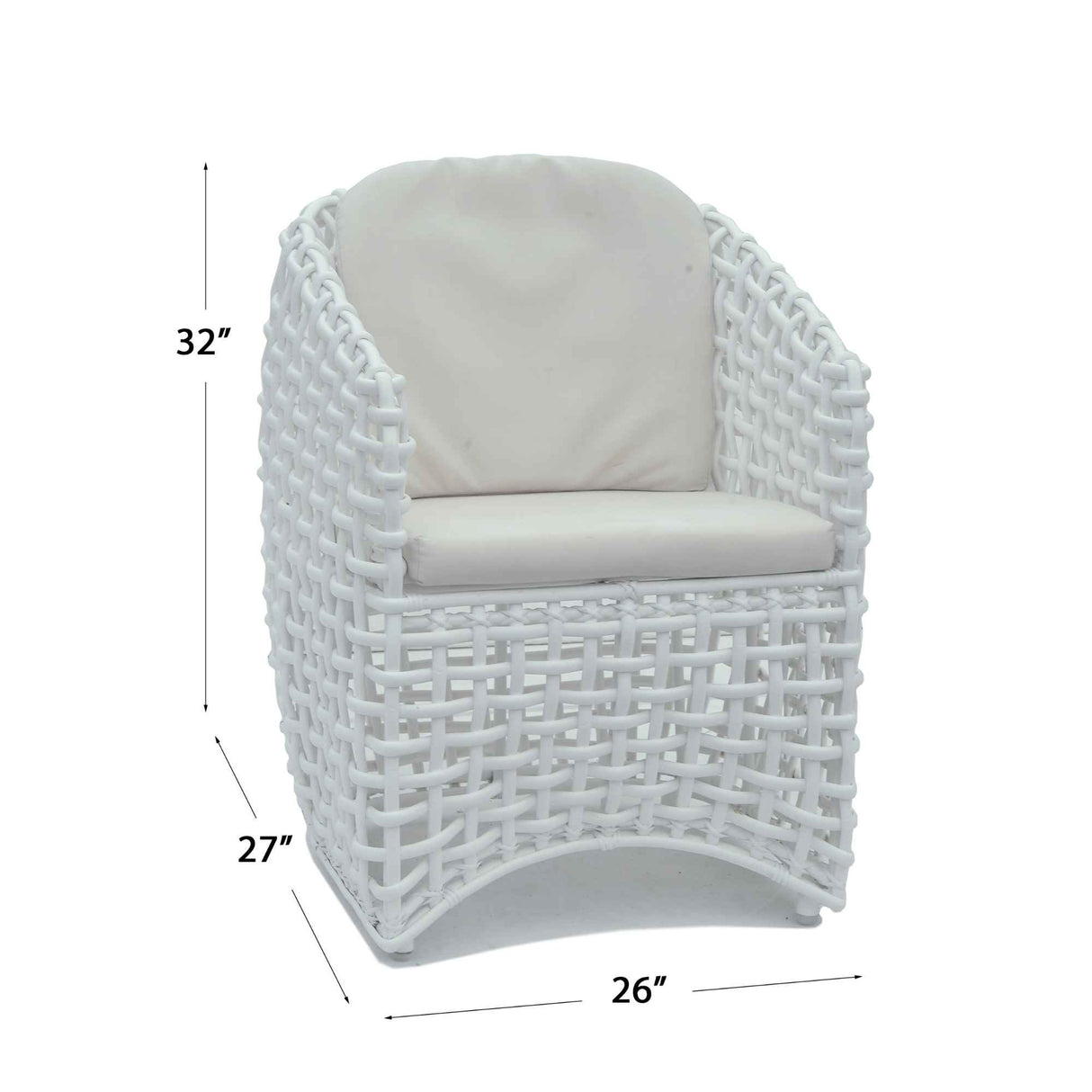 Dynasty Outdoor 7-Piece Dining Set with Sunbrella Cushion Model 22460-WMNP-7PC-CUSH by Skyline Design