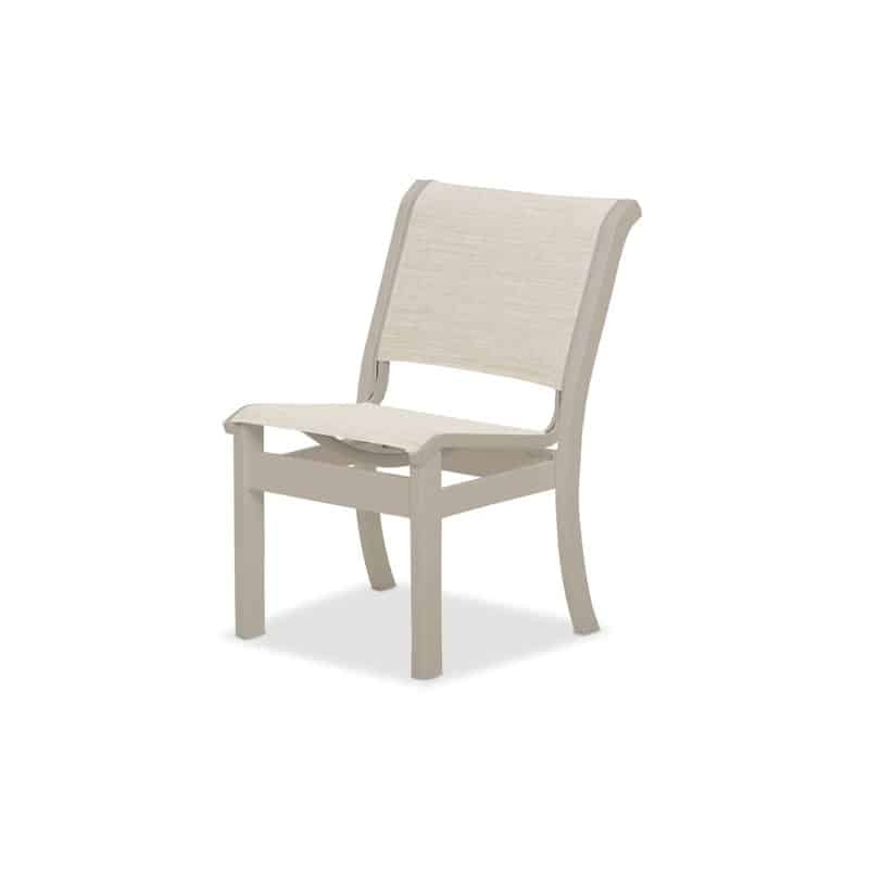 Dune Outdoor MGP Sling Armless Stacking Side Chair by Telescope Casual Model 2352-9N90