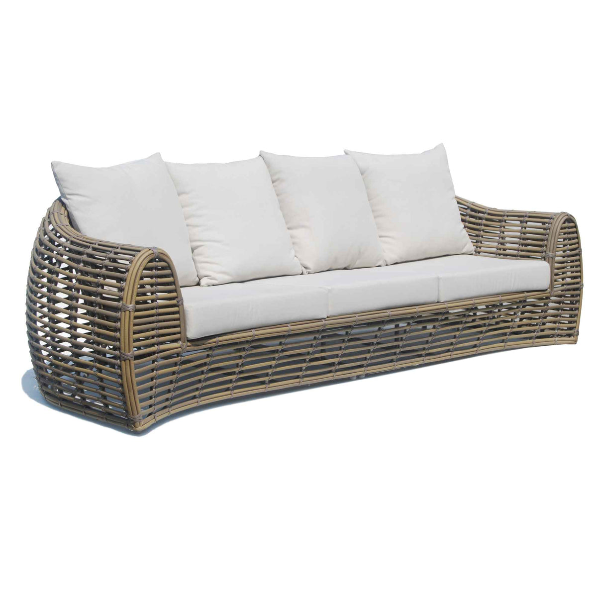 Ruby Outdoor Sofa with Sunbrella Cushion Model 23663-KMNP-CUSH by Skyline Design