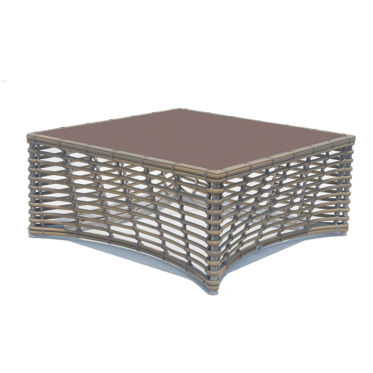 Ruby Outdoor Coffee Table with Glass Model 23664-KMNP-GL by Skyline Design