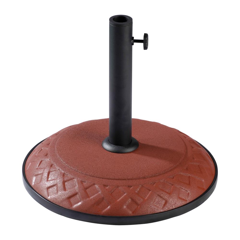 Outdoor Resin Compound Basket Weave Umbrella Base by International Caravan Model 23800