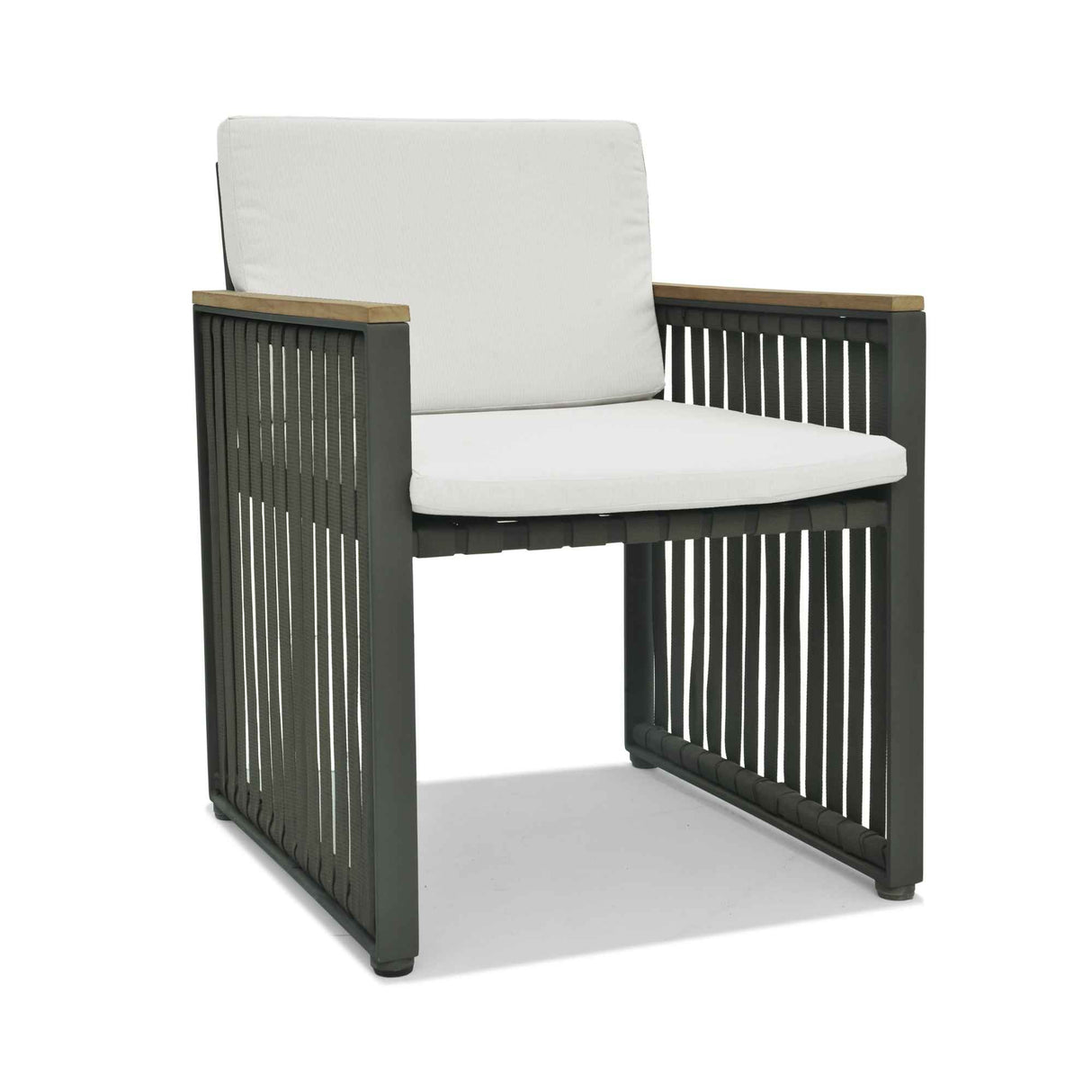 Horizon Outdoor Dining Armchair with Sunbrella CushionModel 23810-DGST-CUSH by Skyline Design