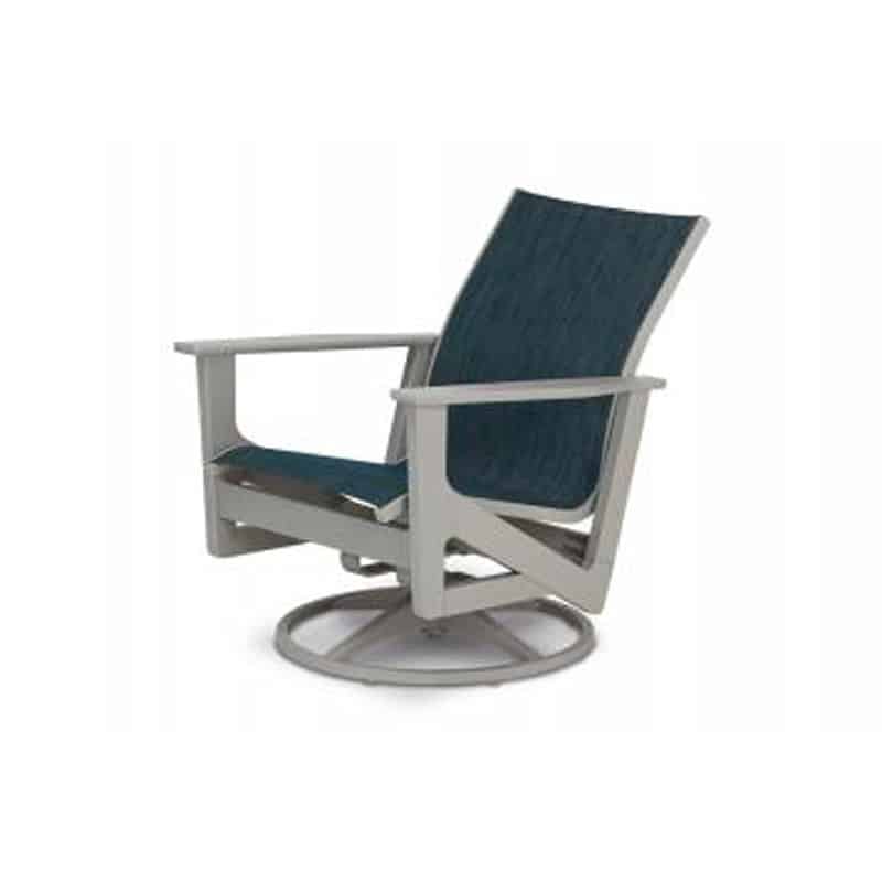 Wexler Outdoor MGP Sling Chat Height Swivel Rocker by Telescope Casual
