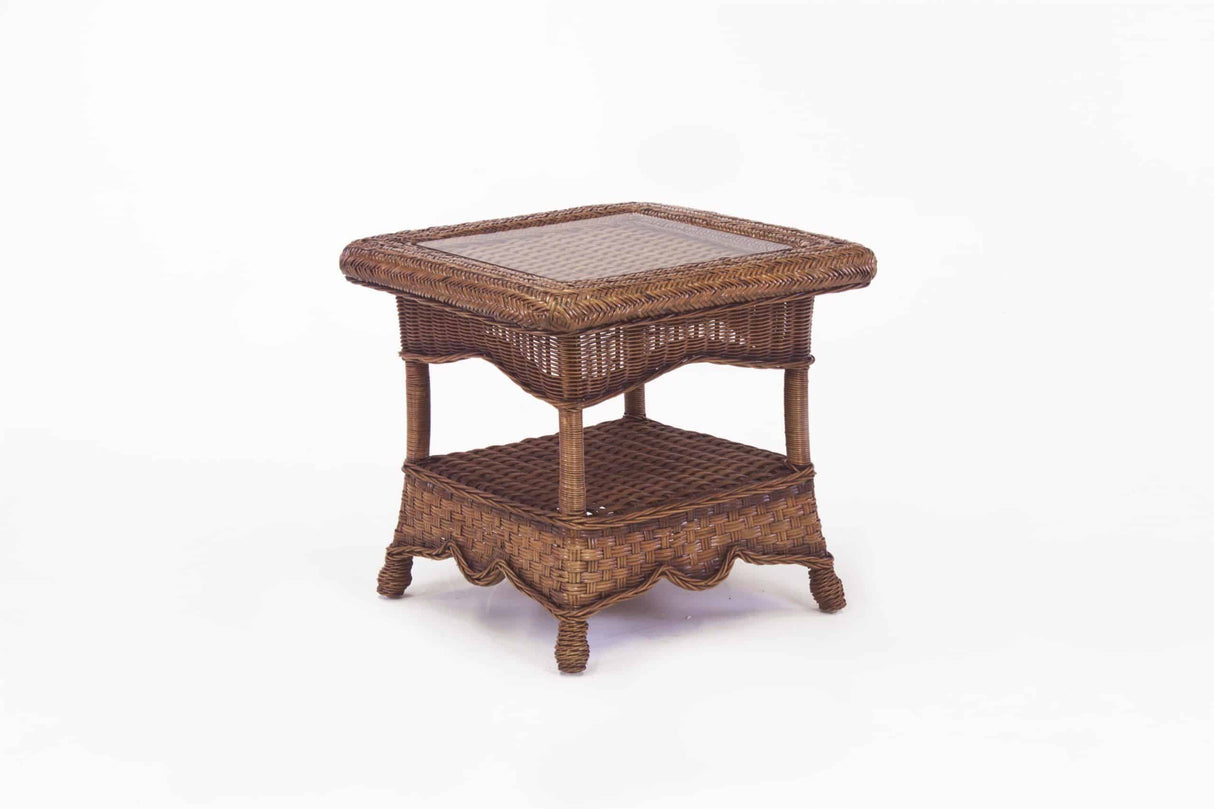 Autumn Morning Wicker End Table Model 2443 by South Sea Rattan