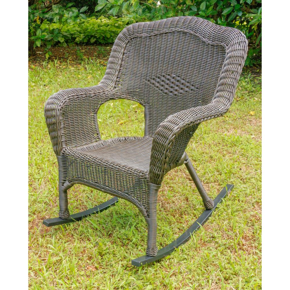 All Weather Maui Camelback Wicker Rocking Chair 3182-1CH