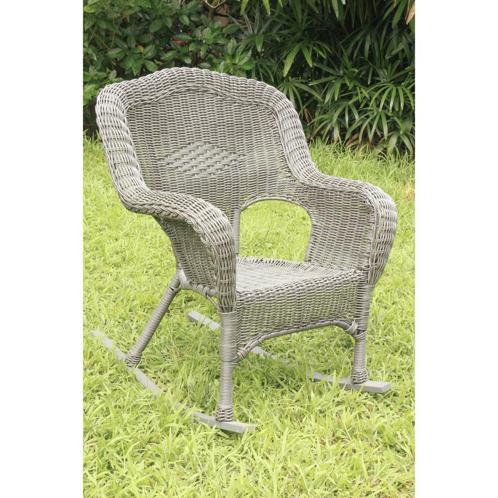 All Weather Maui Camelback Wicker Rocking Chair 3182-1CH