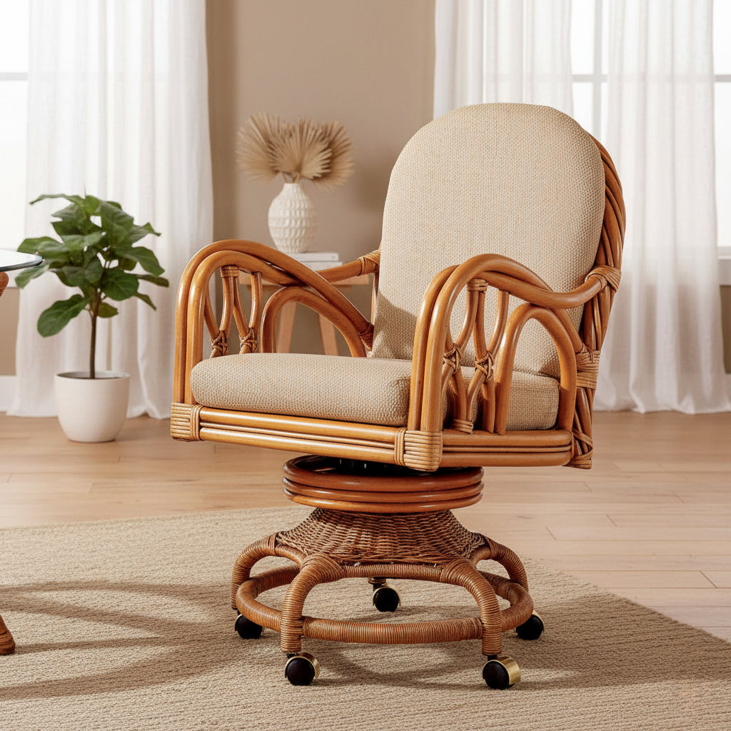 New Twist Dining Swivel-Tilt Caster Chairs Model 3323 from South Sea Rattan