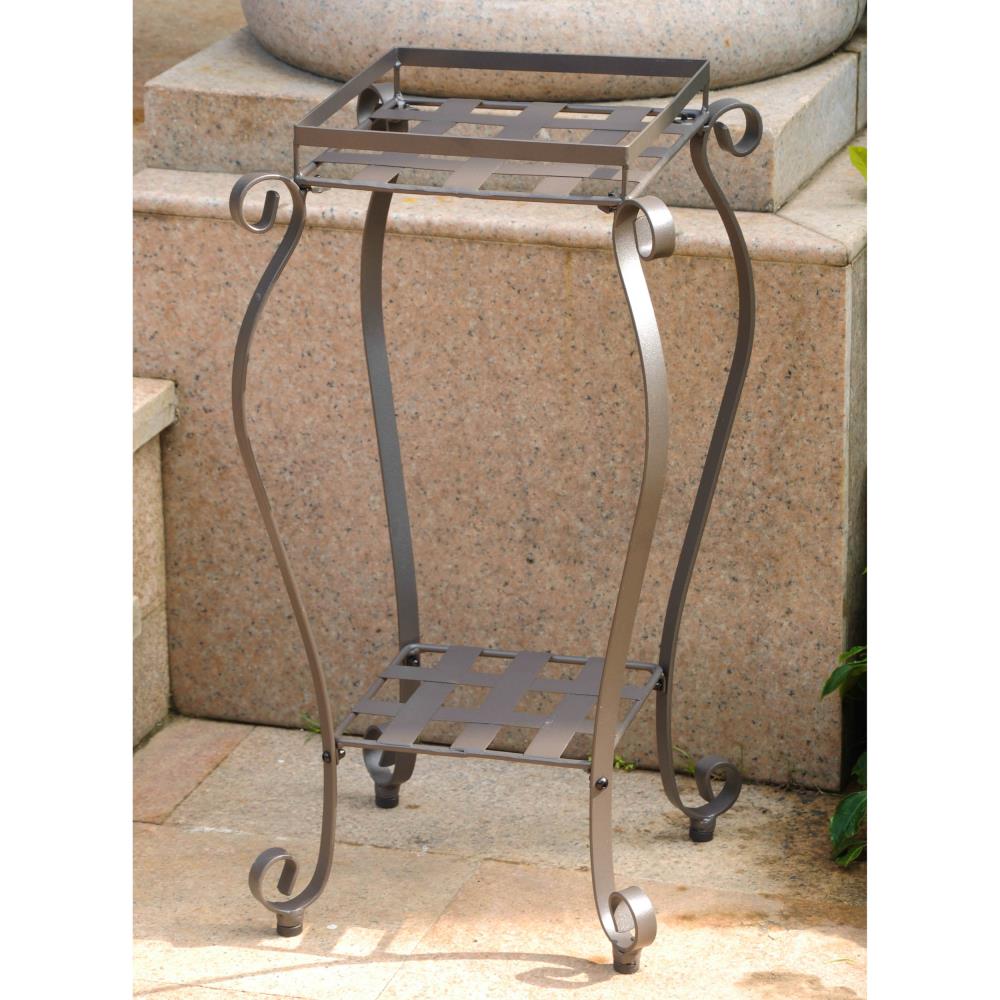 Mandalay Outdoor Square Iron Plant Stand by International Caravan Model 3446-27