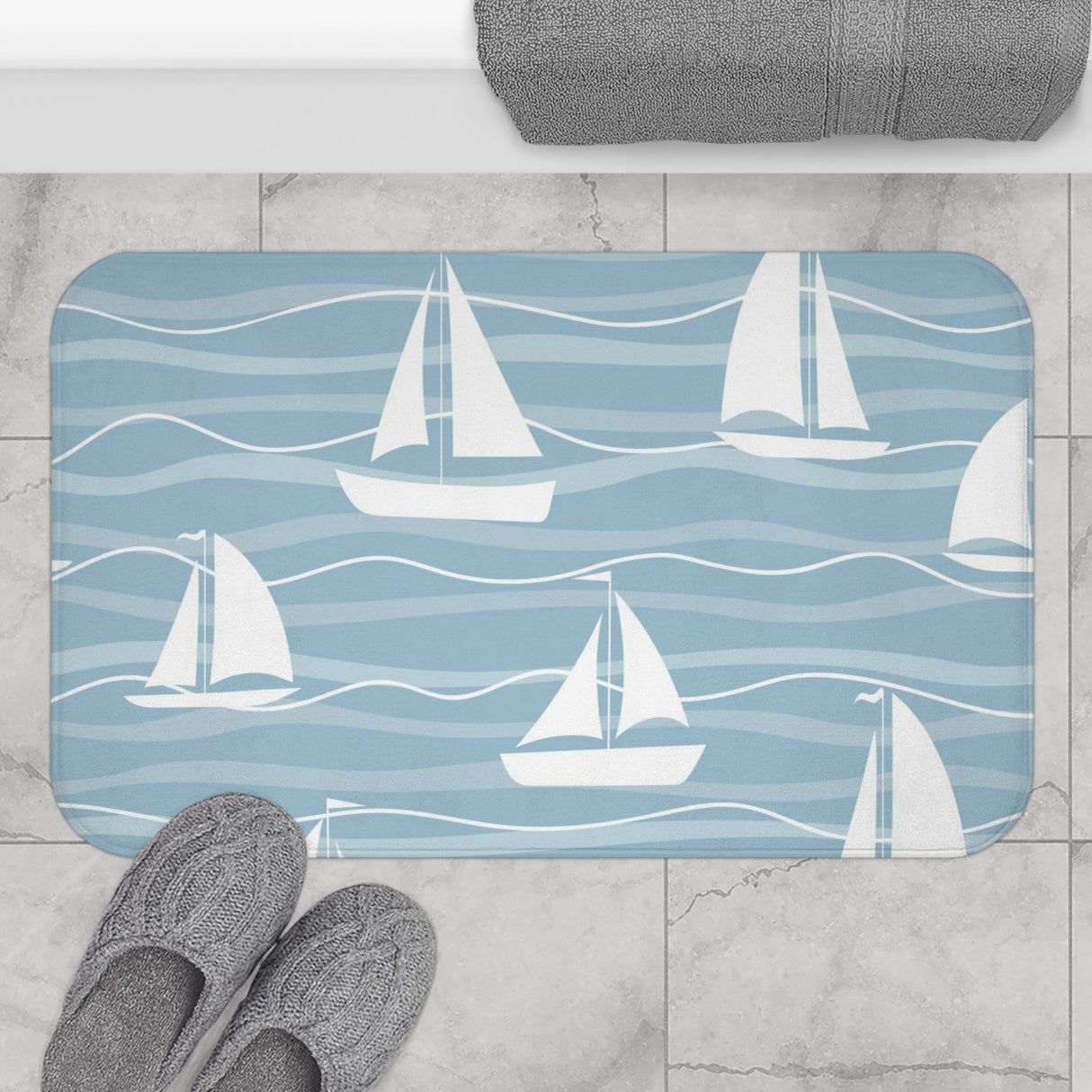 Sailboat Bath Mat