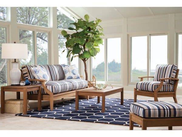 Messina Outdoor Teak Ottoman by Braxton Culler Made in the USA Model 489-009