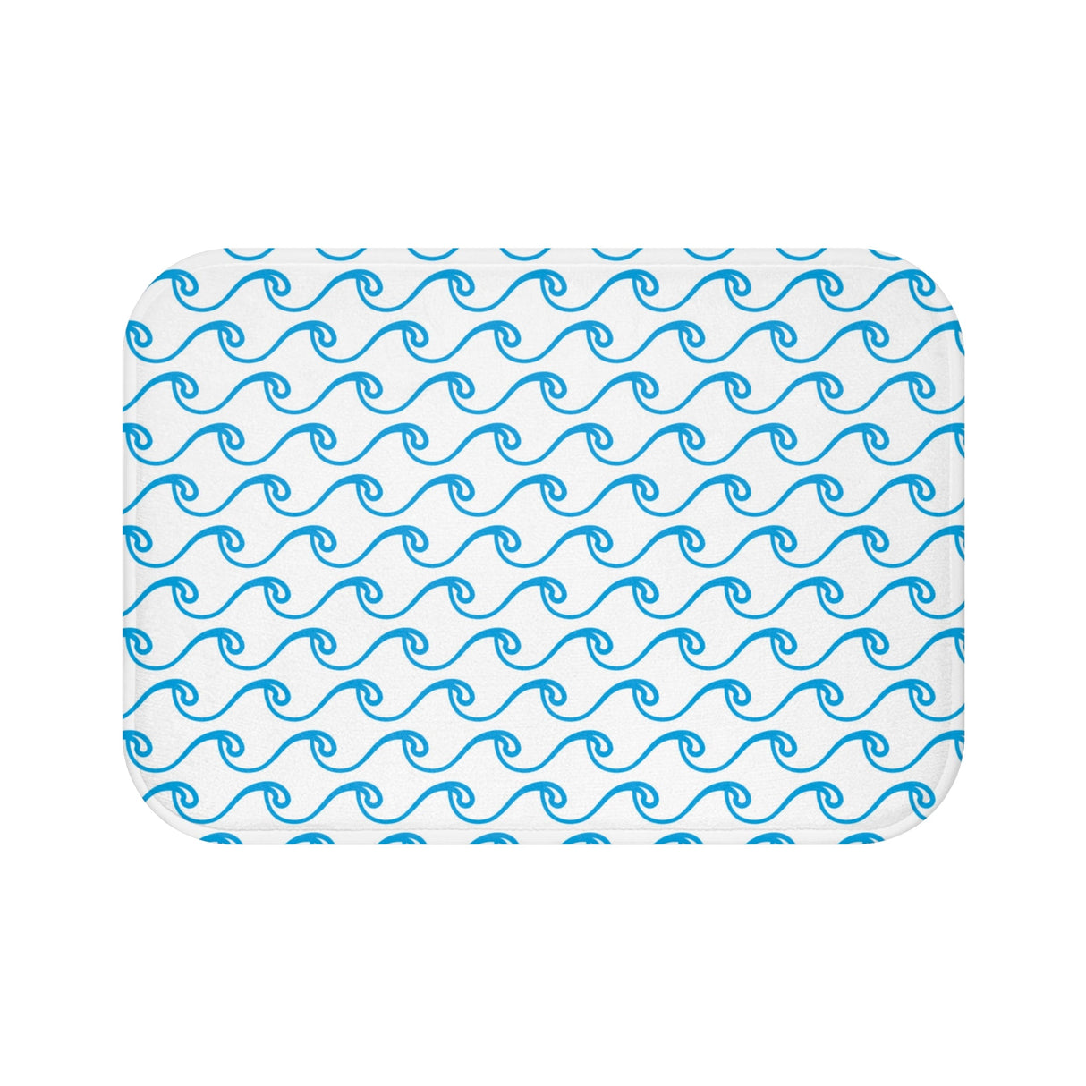 White Waves Bath Mat