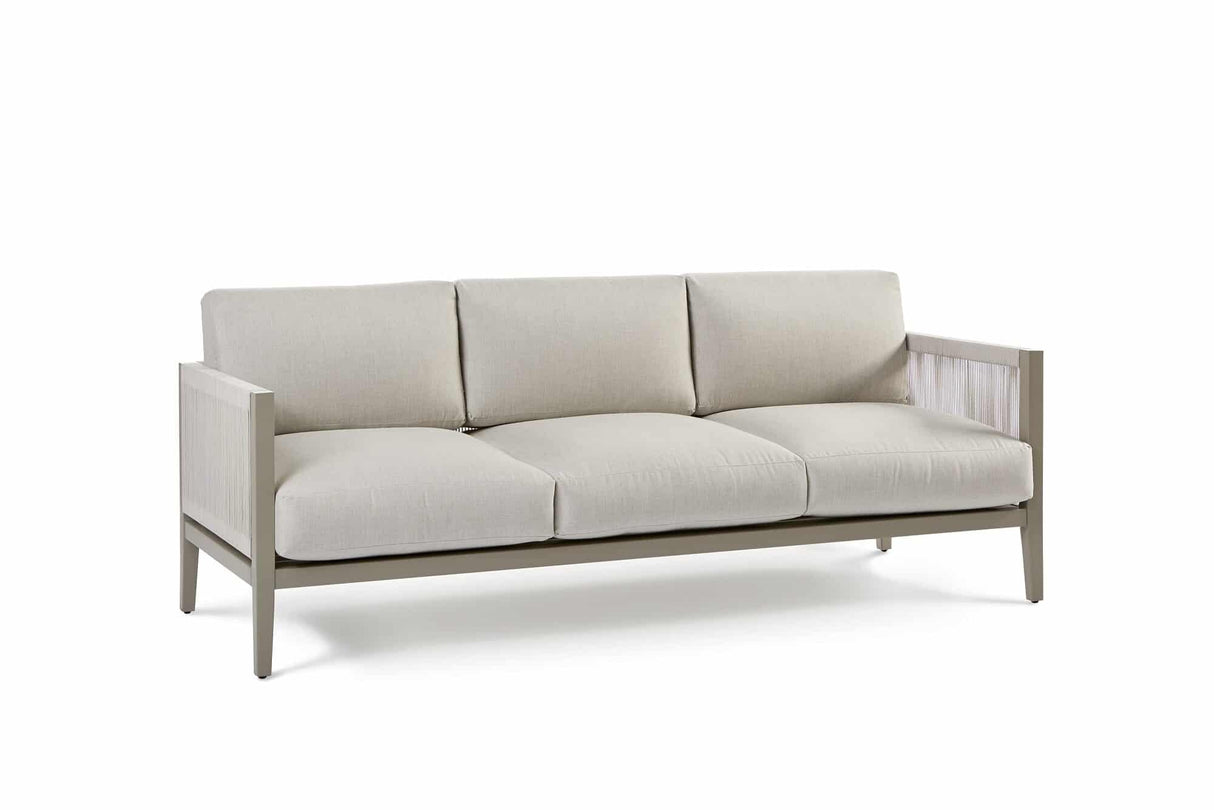 Nicole Outdoor Powder Coated Aluminum and Marine Rope Style Sofa 72503