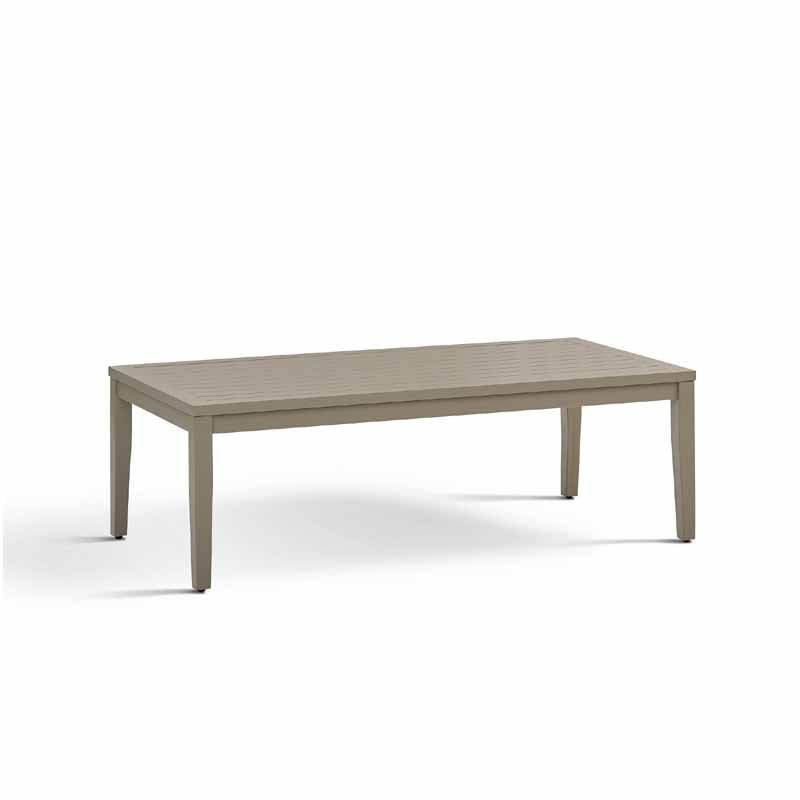 Nicole Outdoor Powder Coated Aluminum and Marine Rope Style Coffee Table 72544 by South Sea Rattan