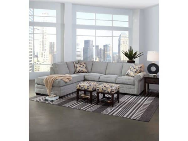 Bedford Indoor Two-Piece Bumper Sectional by Braxton Culler Made in the USA Model 728-2PC-SEC1