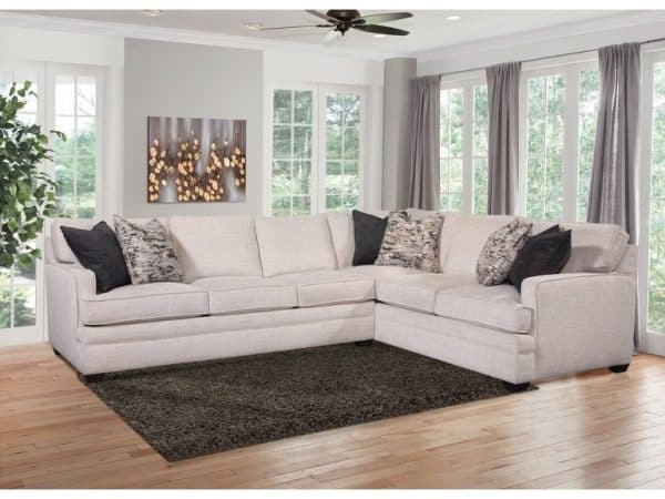 Kensington Indoor Two-Piece Corner Sectional by Braxton Culler Made in the USA Model 7312-2PC-SEC2