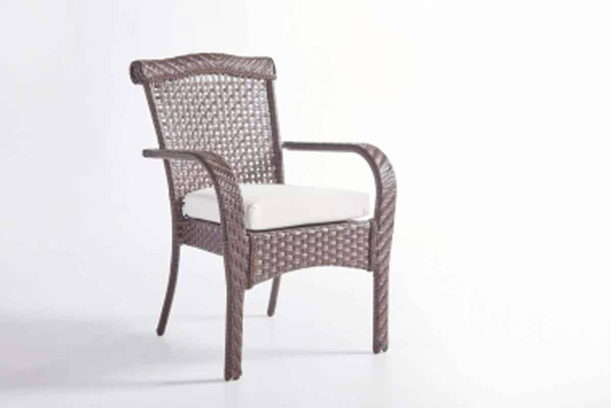 Martinique Outdoor Dining Arm Chair by South Sea Rattan Model 75221