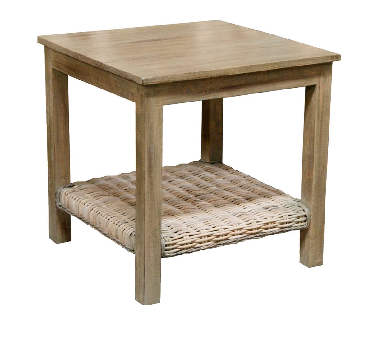 Borneo Rattan and Wood End Table from Capris Furniture Model LT752