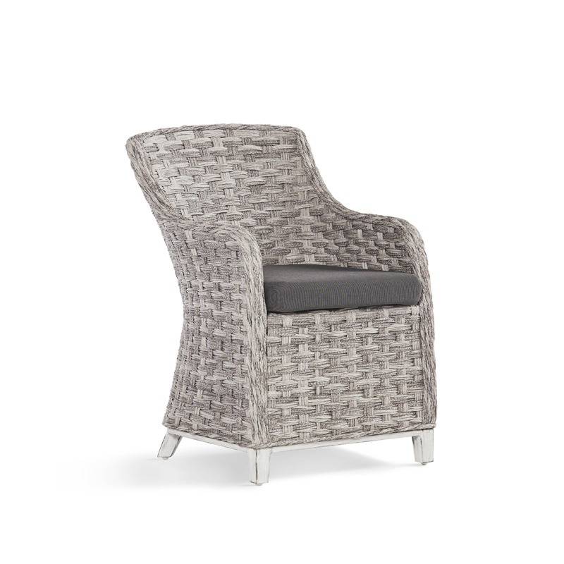 Grand Isle Outdoor Dining Arm Chair by South Sea Rattan Model 77421