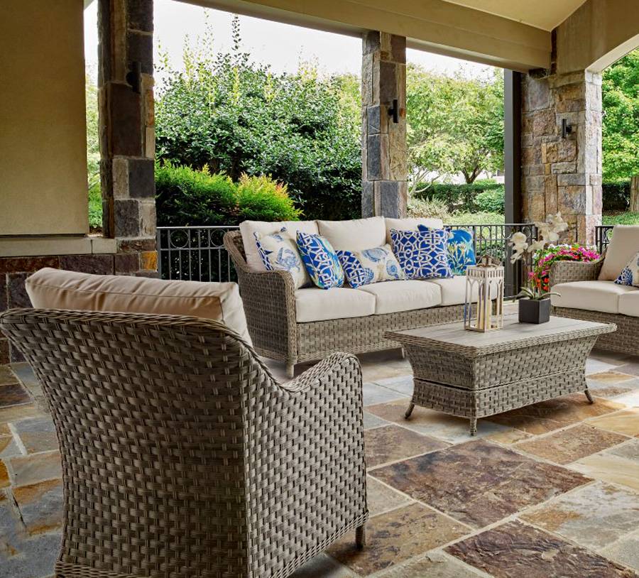 Mayfair Outdoor Wicker 3 Pc Seating Set 77800-SET by South Sea Rattan