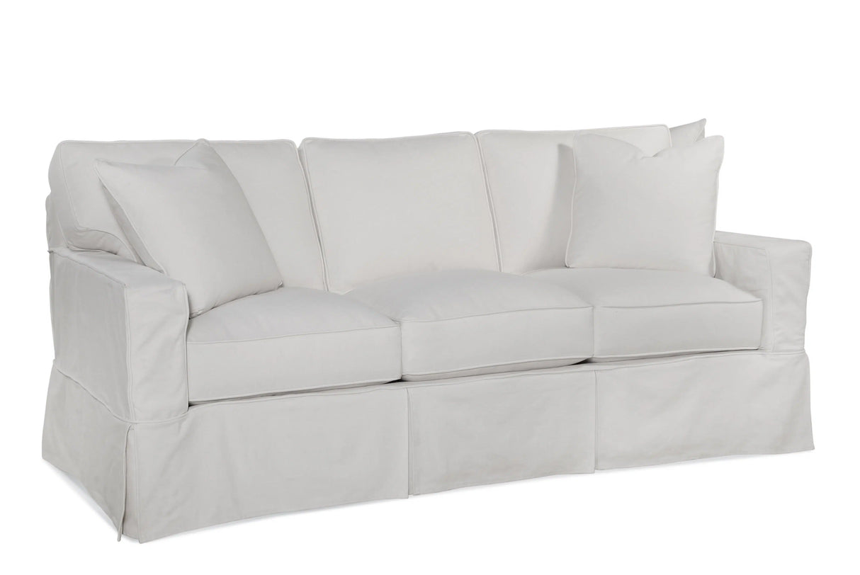 Gramercy Park 81" 3 over 3 Queen Sleeper Sofa with Slipcover by Braxton Culler Made in the USA Model 787-015XP