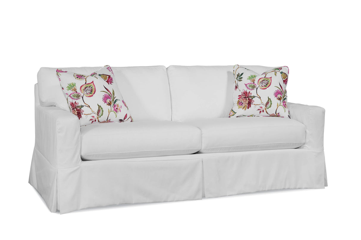 Gramercy Park 81" 2 over 2 Queen Sleeper Sofa with Slipcover by Braxton Culler Made in the USA Model 787-0152XP