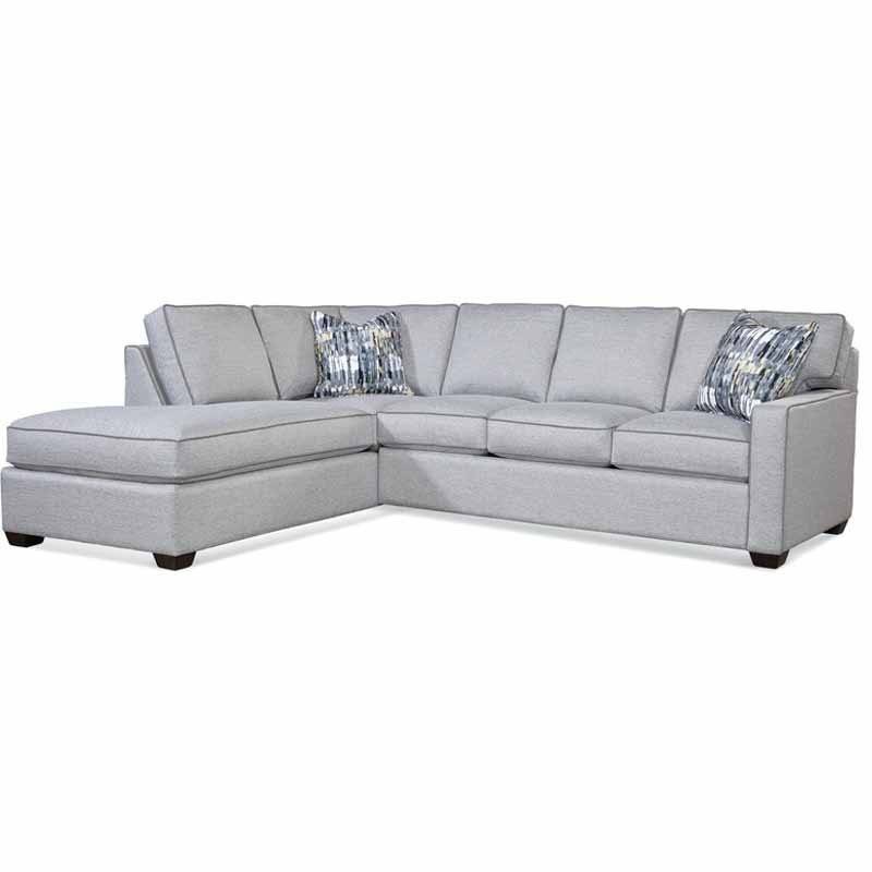 Gramercy Park Indoor Two-Piece Bumper Sectional by Braxton Culler Made in the USA Model 787-2PC-SEC1