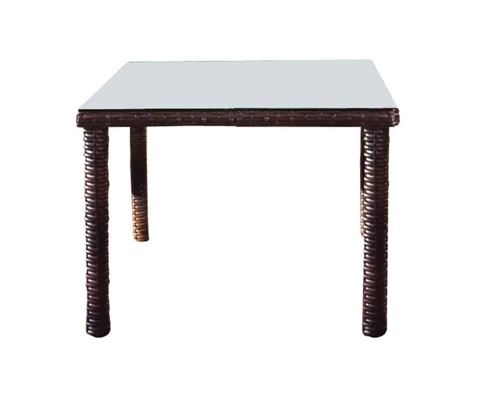 Saint Tropez Outdoor Square Dining Table By South Sea Rattan Model 79317