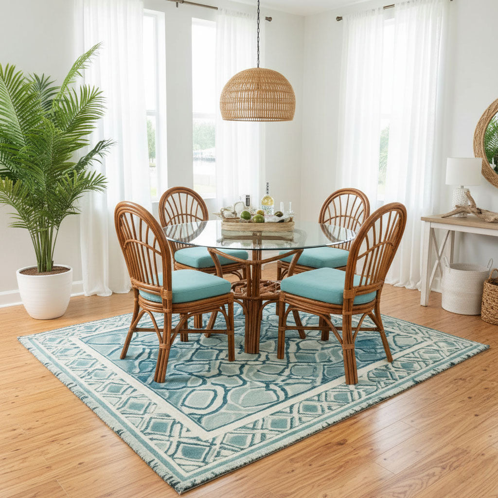 Palm Harbor 6 Pc Dining Set with 4 Side Chairs Model 8620-DINSET by South Sea Rattan