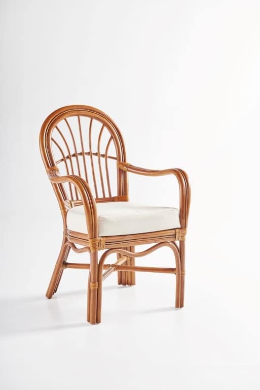 Tropical Palm Harbor 6 Pc Dining Set with Arm Chairs Model 8621-DINSET by South Sea Rattan