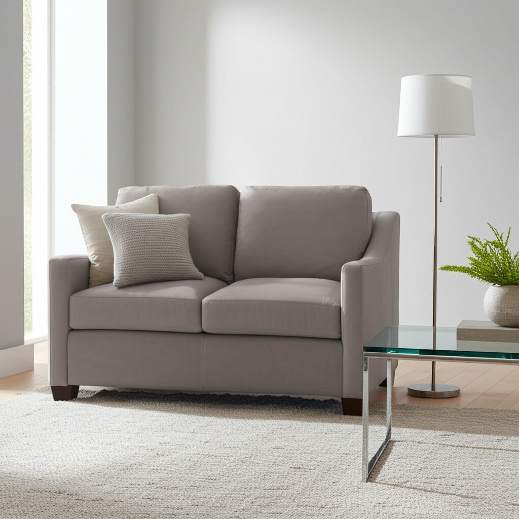 Oliver Leather Loveseat by Braxton Culler Made in the USA Model 9731-L19