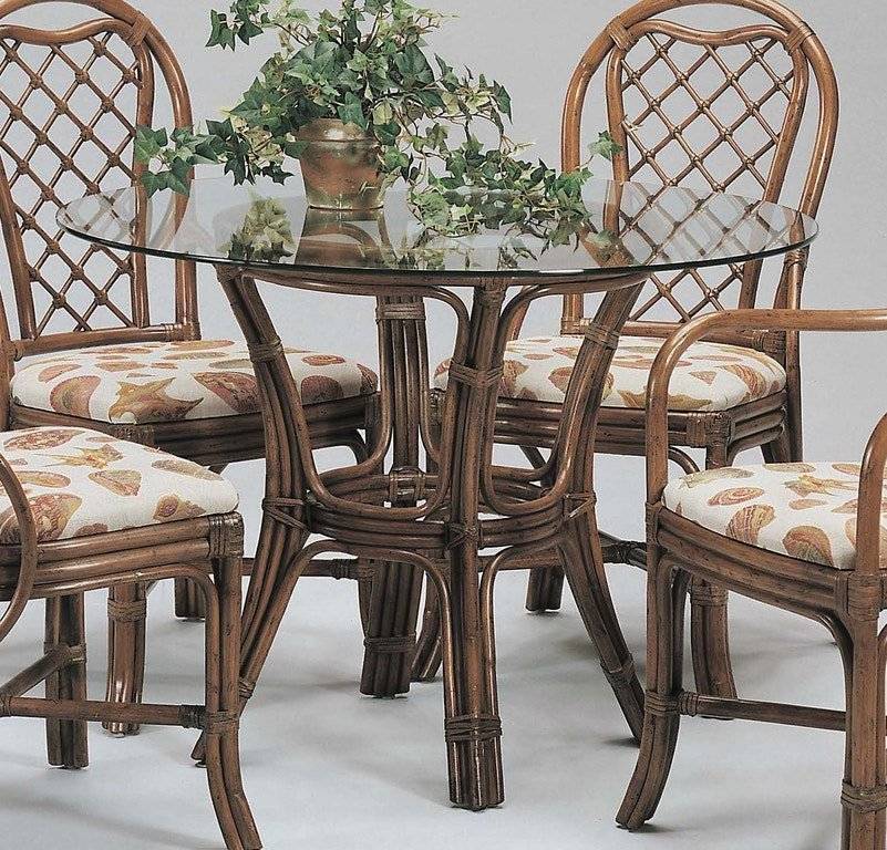 Trellis Indoor 36" Round Dining Table with Bevel by Braxton Culler Made in the USA Model 979-075B
