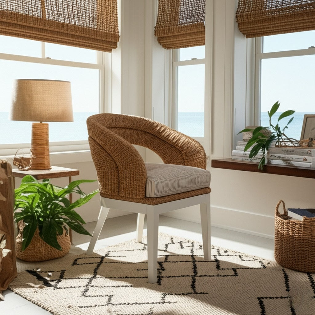 Cayman Rattan Arm Chair by Capris Furniture Model AC630
