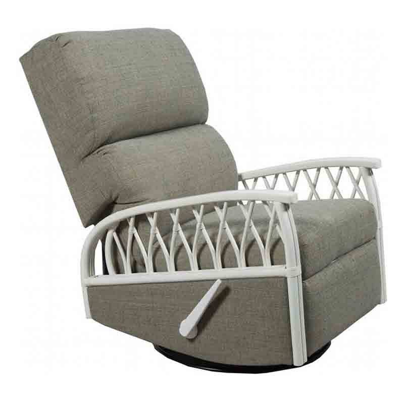 Anchors Away White Rattan Recliner Glider Model RG361 from Capris Furniture